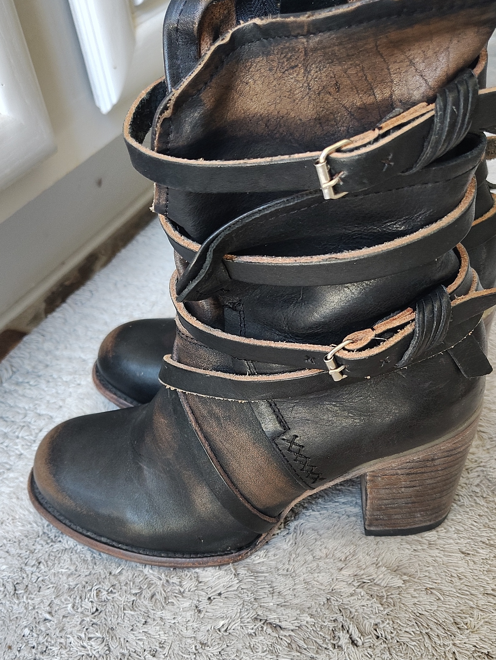 Freebird Baker Buckled Ankle Boots